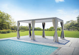 Moia Greenwood Pergola Texas 3 x 6 Cm Bianco