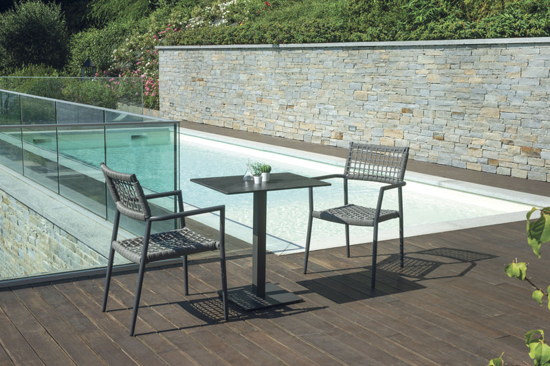 Moia Greenwood Piano Tavolo in HPL Ardesia 55x70 cm – Piano per Tavolo da Esterno