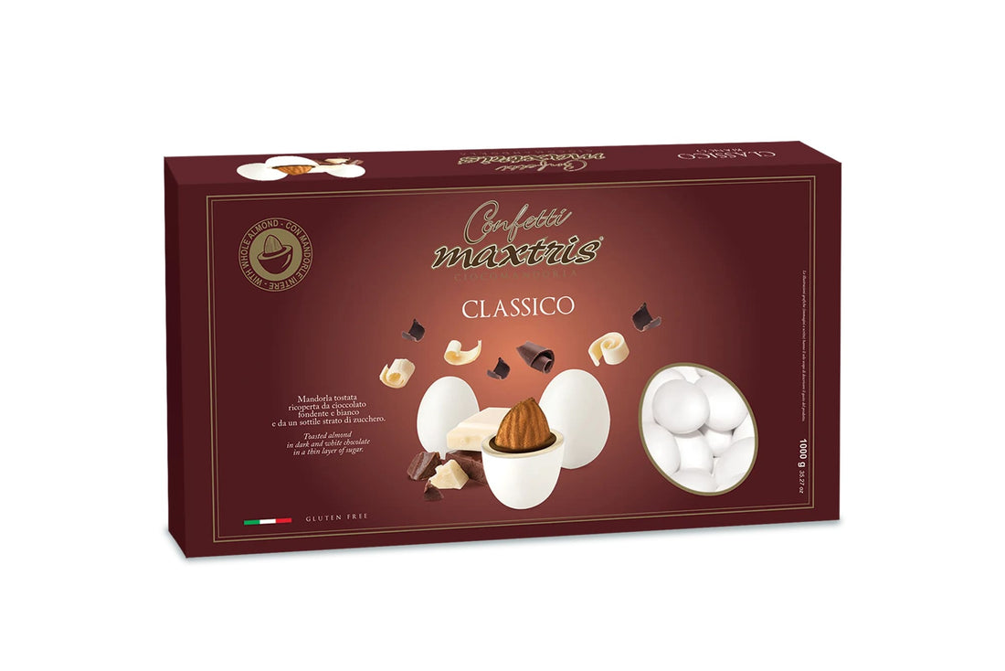Maxtris Sugared Almonds Classic White 1 Kg