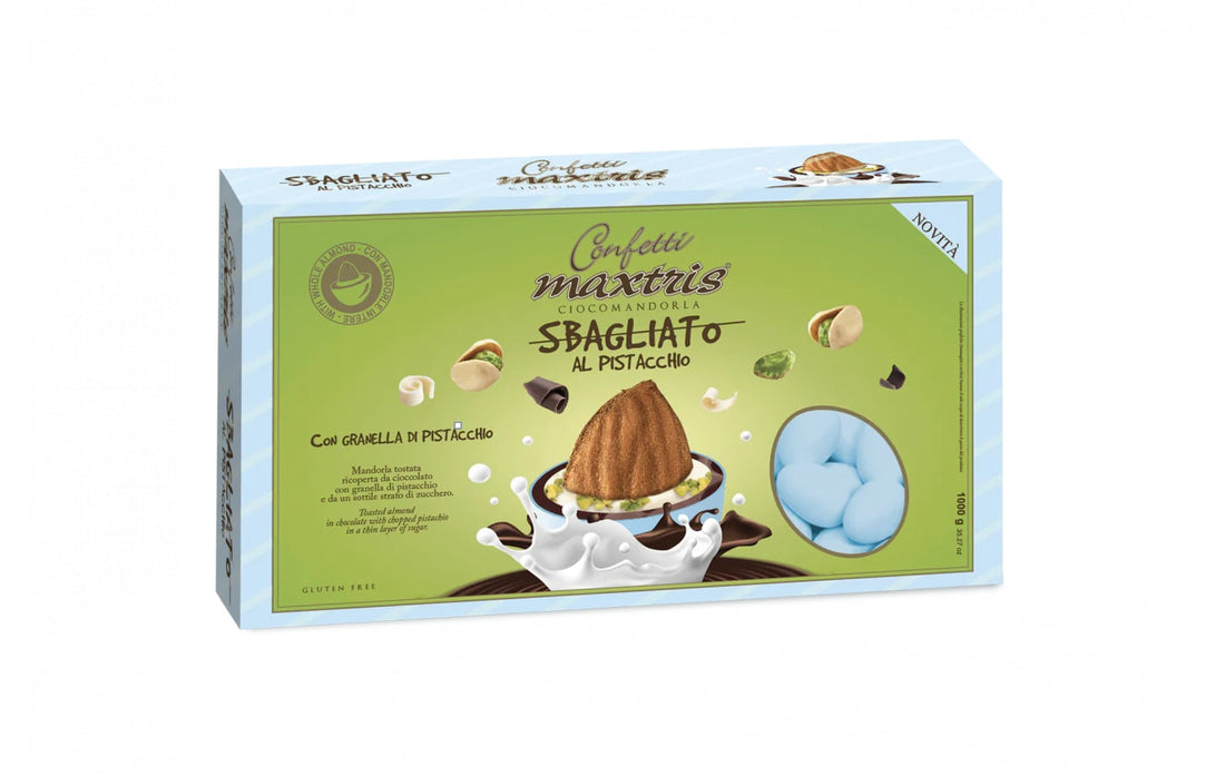 Maxtris Sugared Almonds Sbagliato with Blue Pistachio 1 Kg