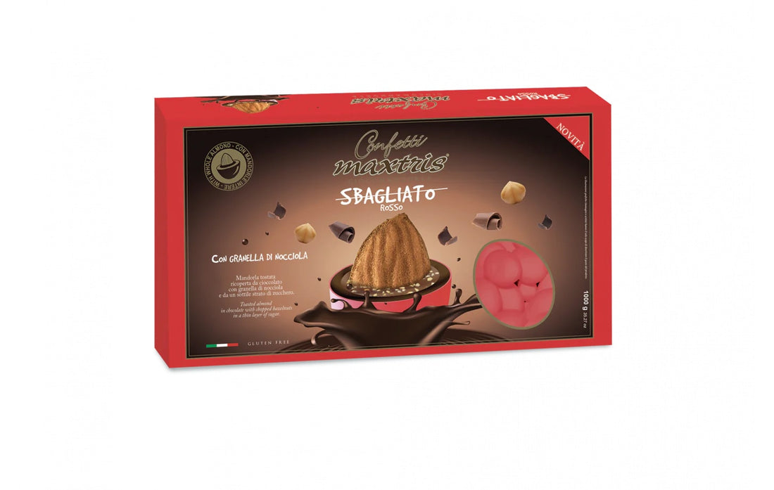 Maxtris Sugared Almonds Red Wrong Hazelnut Grains 1 Kg