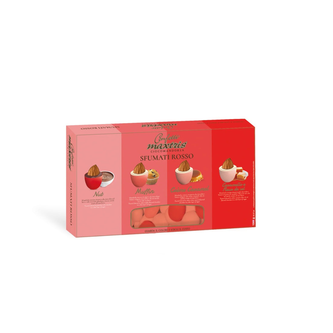 Maxtris Sugared Almonds Ciocomandorla Shaded Red 1 Kg