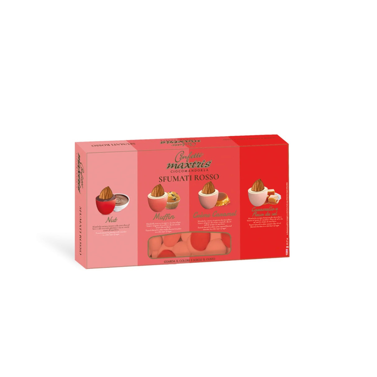 Maxtris Confetti Ciocomandorla Shaded Red 1 Kg
