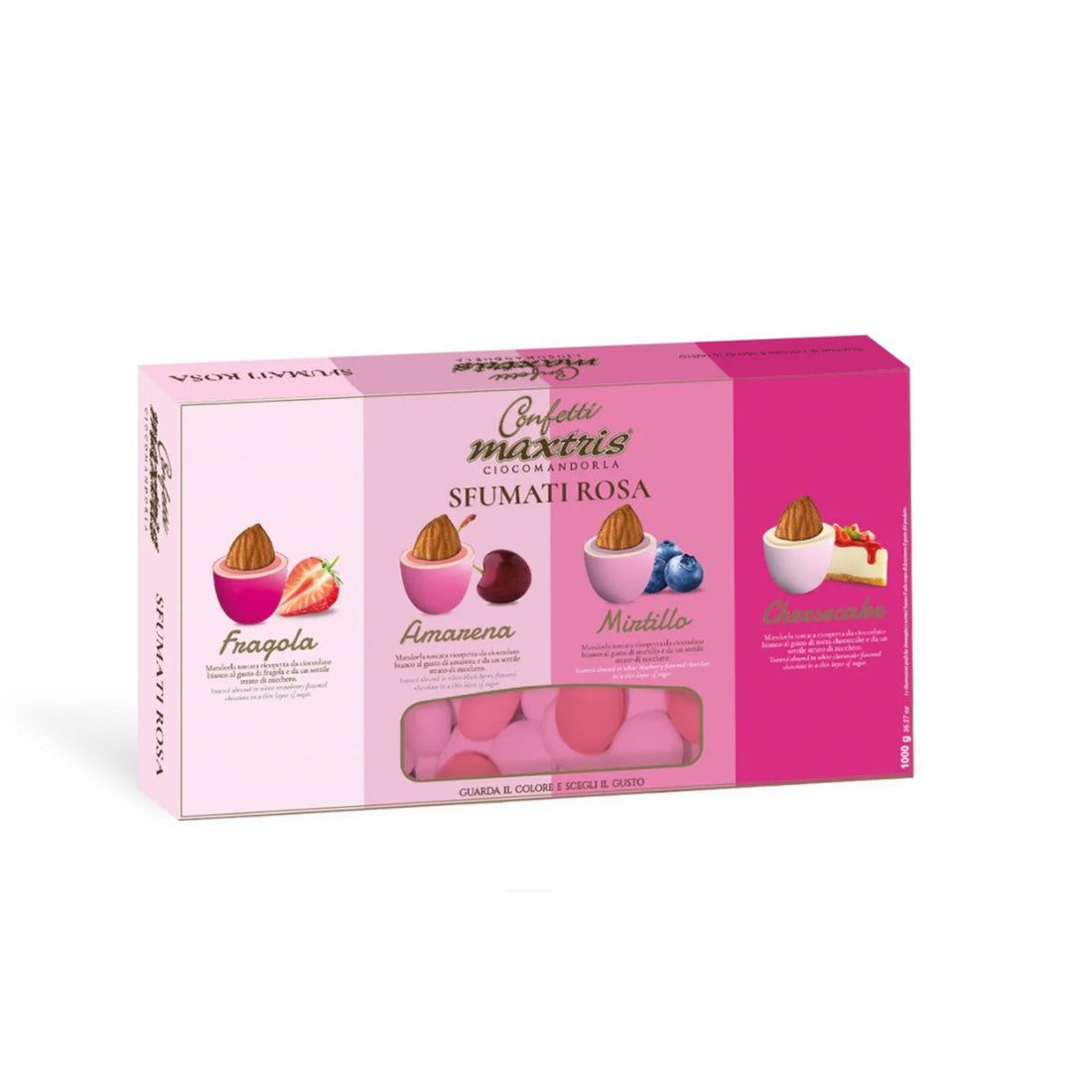 Maxtris Confetti Ciocomandorla Shaded Pink 1 Kg