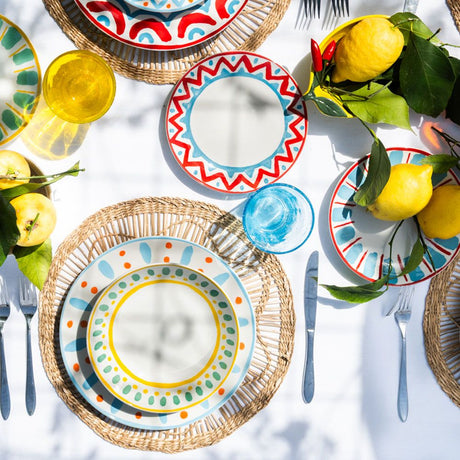 Tognana Madison Vietri Table Service 18 Pieces Multicolor Porcelain