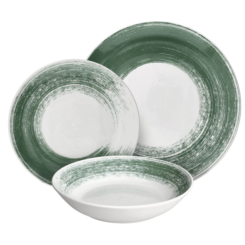 Tognana Madison Nanami 18-Piece Porcelain Tableware Set Multicolour – Complete Table Setting for 6 Persons