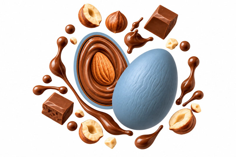 Maxtris Confetti Creamy Max Gianduia Sugar Paper 1 kg – Delicious Sugared Almonds with Gianduia Flavour for Weddings, Ceremonies, Parties and Sugared Almond Favours