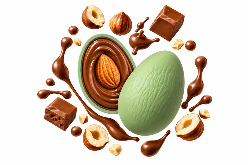 Maxtris Confetti Creamy Max Gianduia Verde Salvia 1 kg – Confetti Golosi al Gusto Gianduia per Matrimoni, Cerimonie, Feste e Confettate