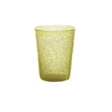 Zani Serafino Memento Tumbler Kiwi Water Glass in Colored Glass