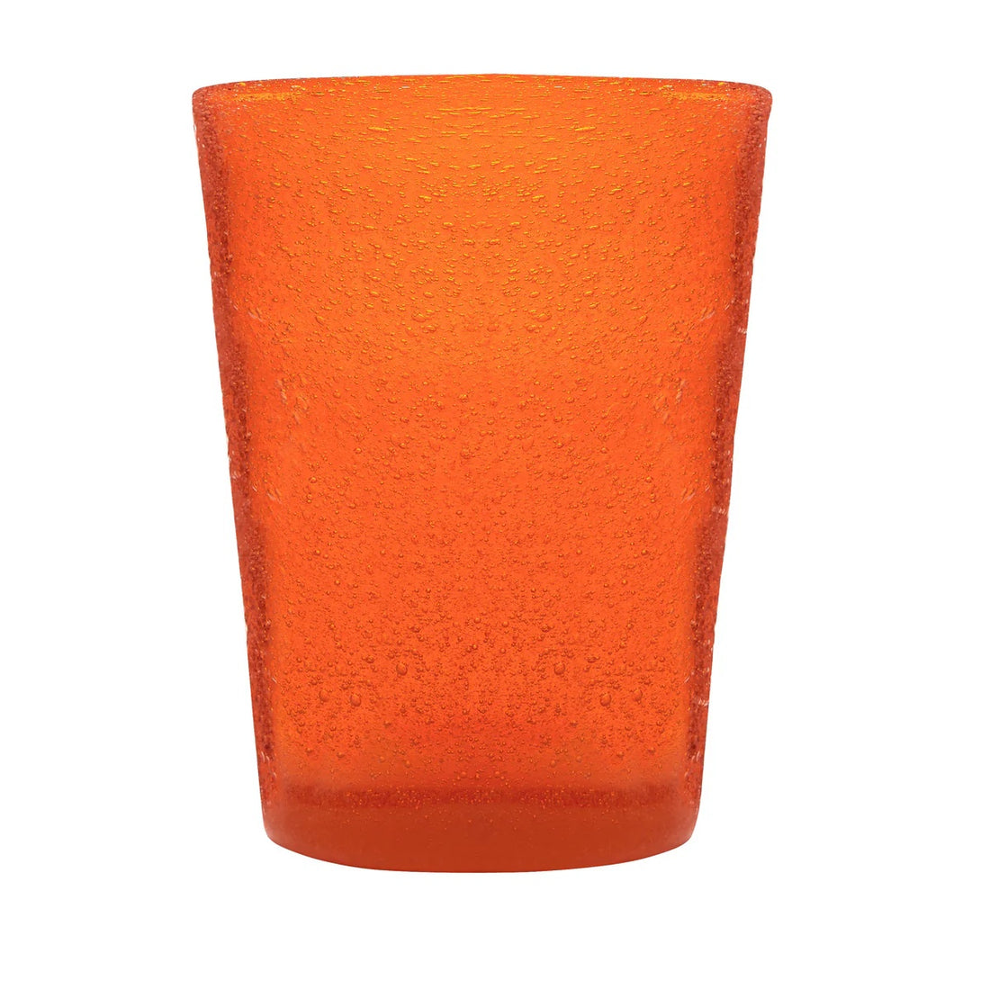 Zani Serafino Orange Water Tumbler Glass in Handmade Glass Paste