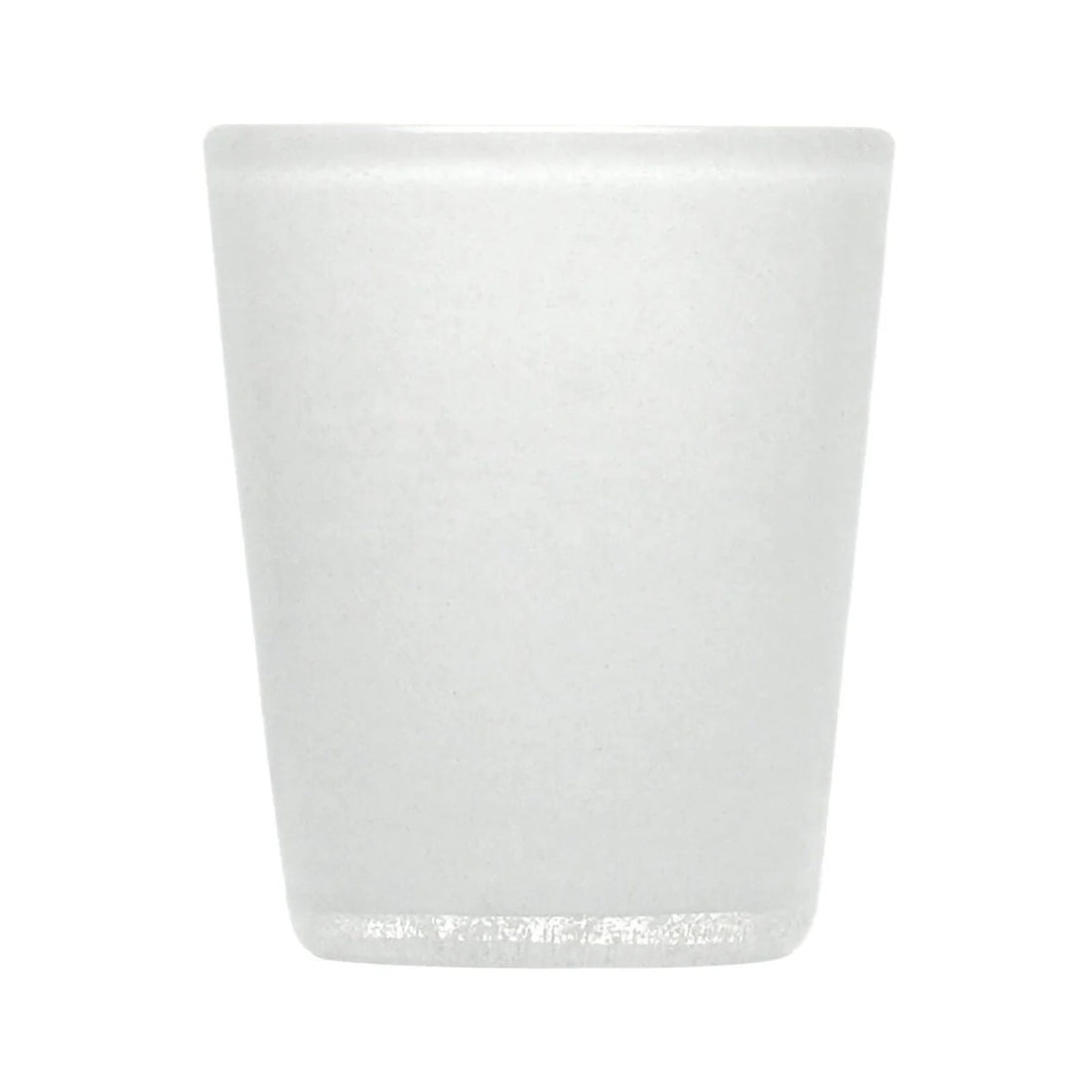 Zani Serafino White Solid Tumbler Glass in Glass Paste