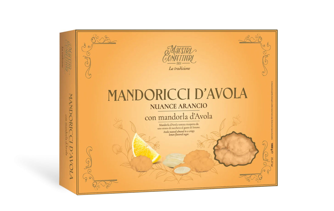 Maxtris Sugared Almonds Mandoricci D'Avola Nuance Orange 1 Kg