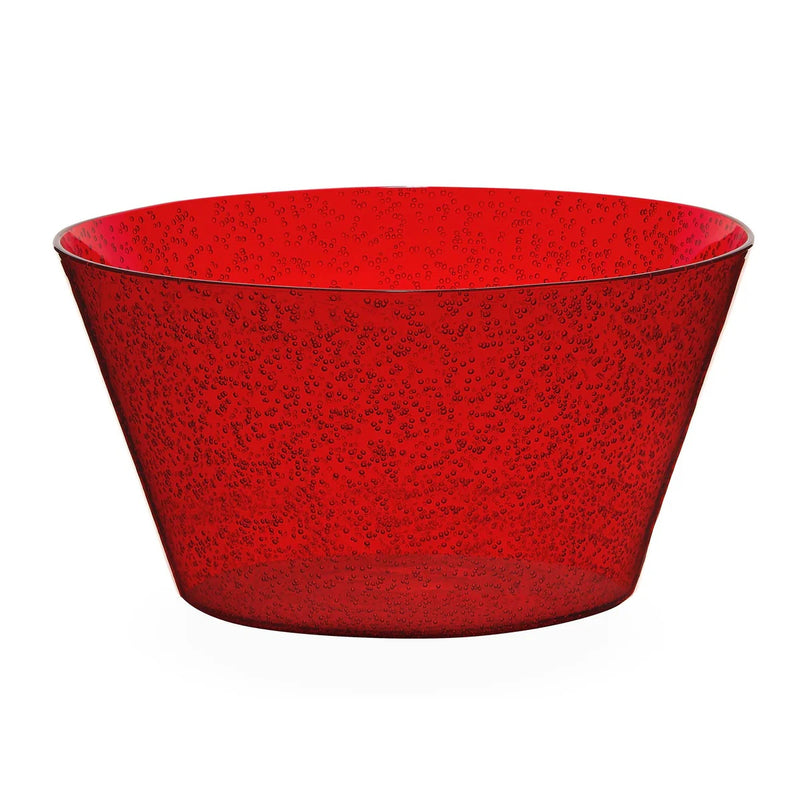 Zani Serafino Memento Synth Bowl Red Methacrylate Centerpiece
