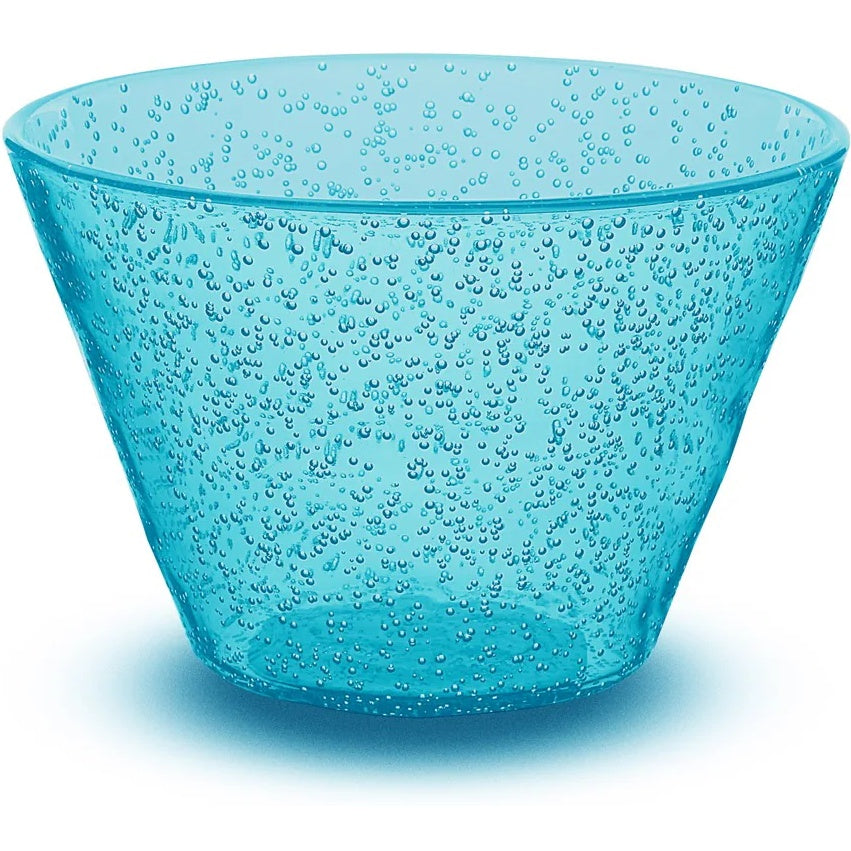 Zani Serafino Small Bowl Memento Synth in Acrylic D 11.50 Cm Turquoise Color