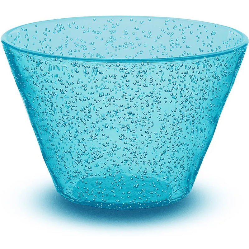 Zani Serafino Small Bowl Memento Synth in Acrylic D 11.50 Cm Turquoise Color
