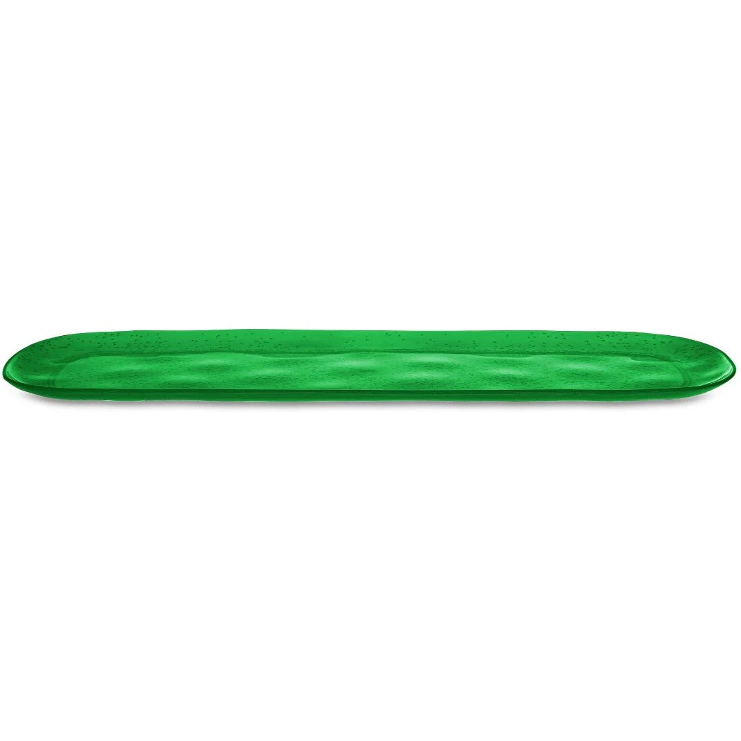 Zani Serafino Large Rectangular Tray Memento Synth in Emerald Methacrylate