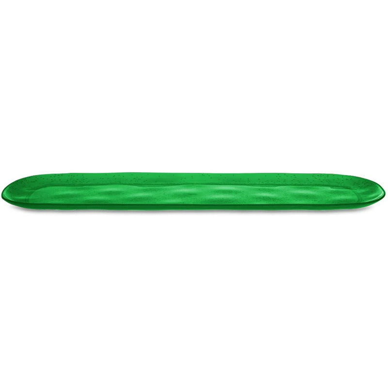 Zani Serafino Large Rectangular Tray Memento Synth in Emerald Methacrylate