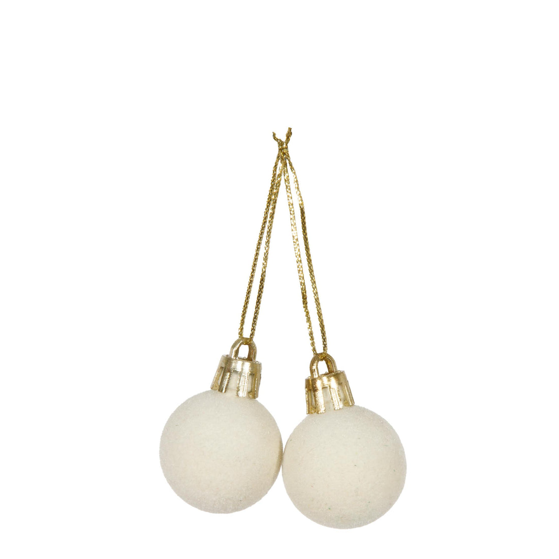 Piovaccari Set of 12 White Christmas Bells Ø2 cm – Decorative Little Bells for Christmas Trees, Garlands, Decorations and DIY