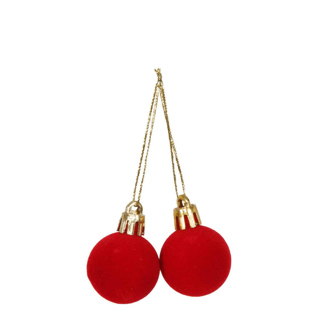 Piovaccari Set of 12 Red Christmas Bells Ø2 cm – Decorative Little Bells for Christmas Trees, Garlands, Decorations and DIY