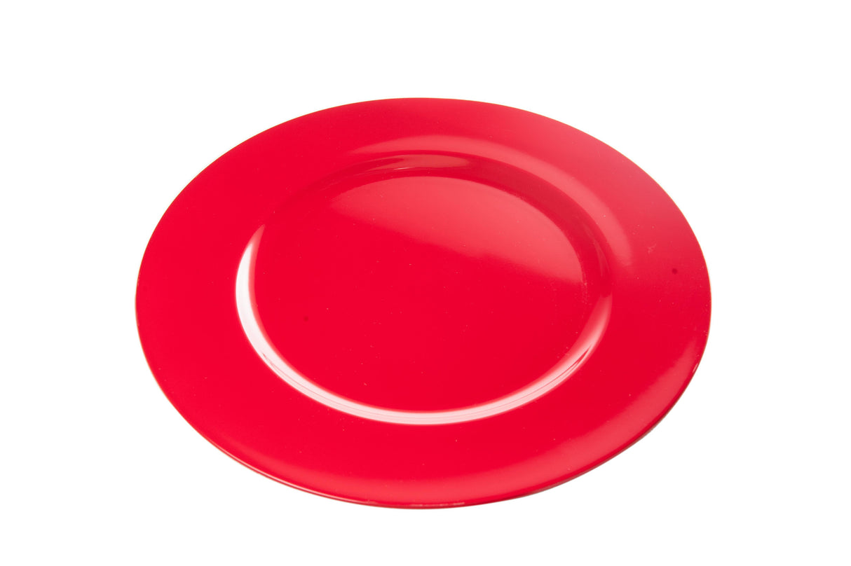 Plastic Plate D 38 Cm Red 