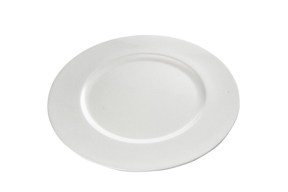 Plastic Plate D 38 Cm Silver 