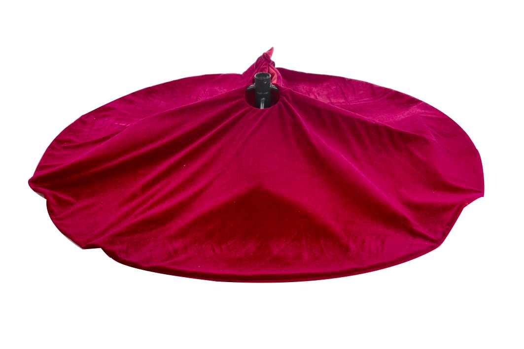 Velvet Christmas Tree Base Cover D 120 Cm Fuchsia