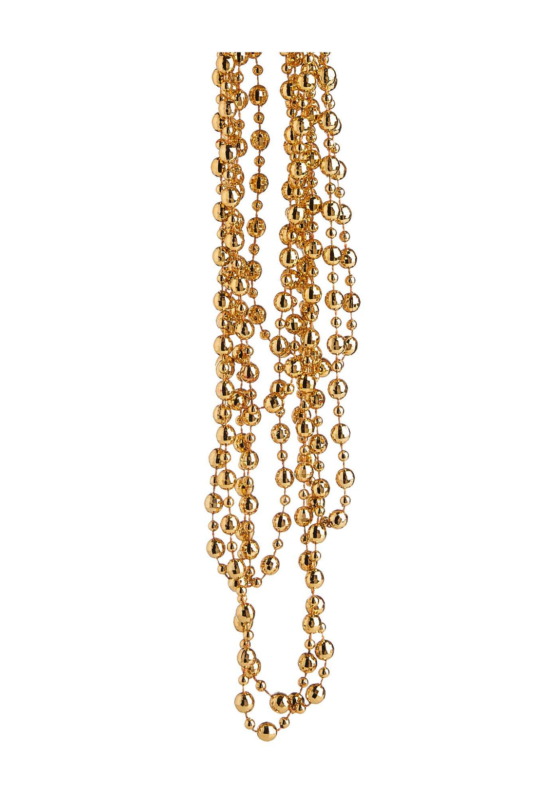 ARPIMEX Christmas Necklace Plastic Pearls D 8 Mm 2.7 Mt Gold