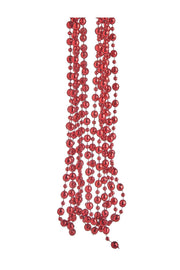 ARPIMEX Christmas Necklace Plastic Pearls D 8 Mm 2.7 Mt Red