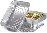 Aluminum Containers 8 Portions 322 x 262 Mm 50 Pcs