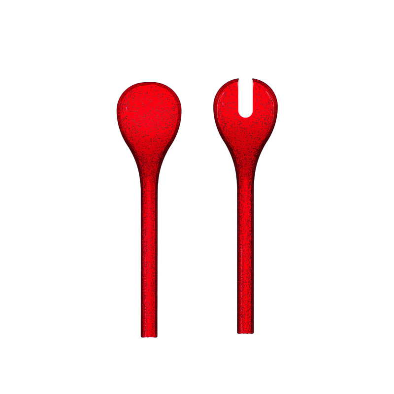 Zani Serafino Salad Servers Salad Server Me Synth Methacrylate Red