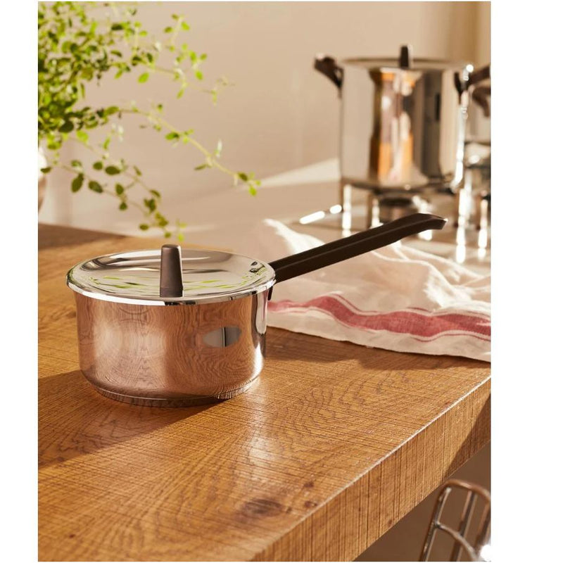 Alessi Edo Saucepan with Long Handle Diameter 16 cm