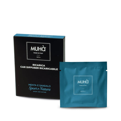 Muhà Refill Auto Mint and Sandalwood - Car Diffuser Refill