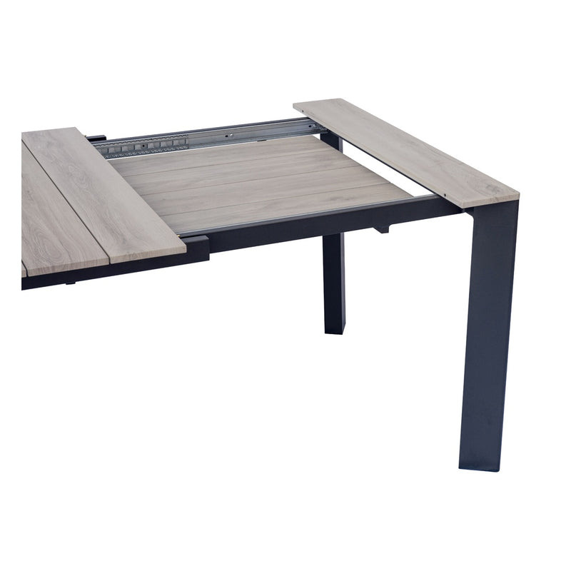 Moia Greenwood Arenzano Extendable Anthracite Wood Effect 211/276 cm