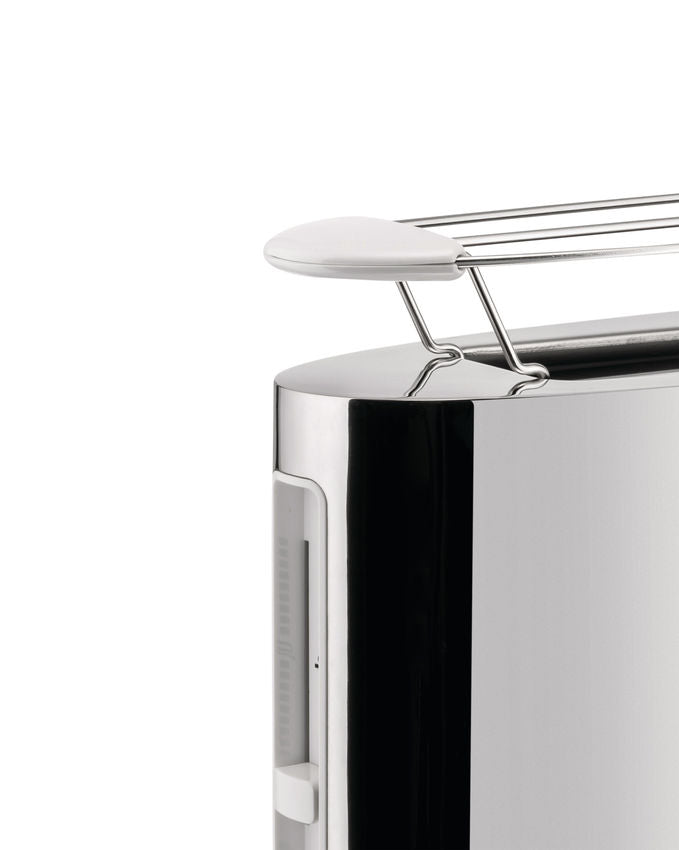 Alessi Toaster with Bun Warmer Rack White