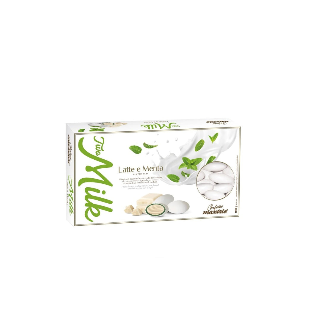 Maxtris Sugared Almonds Two Milk Milk and Mint 1 Kg