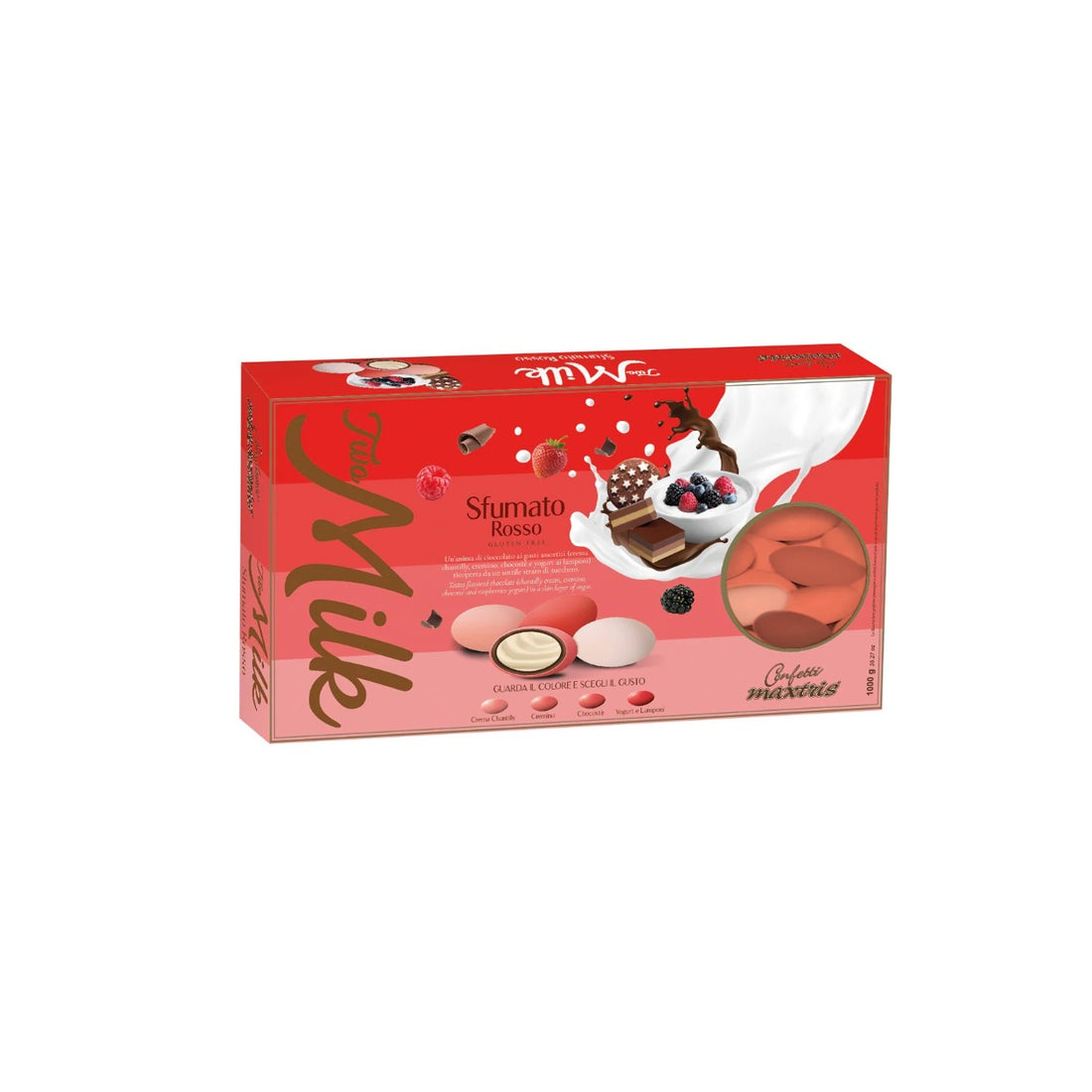 Maxtris Sugared Almonds Two Milk Red Shade 1 Kg