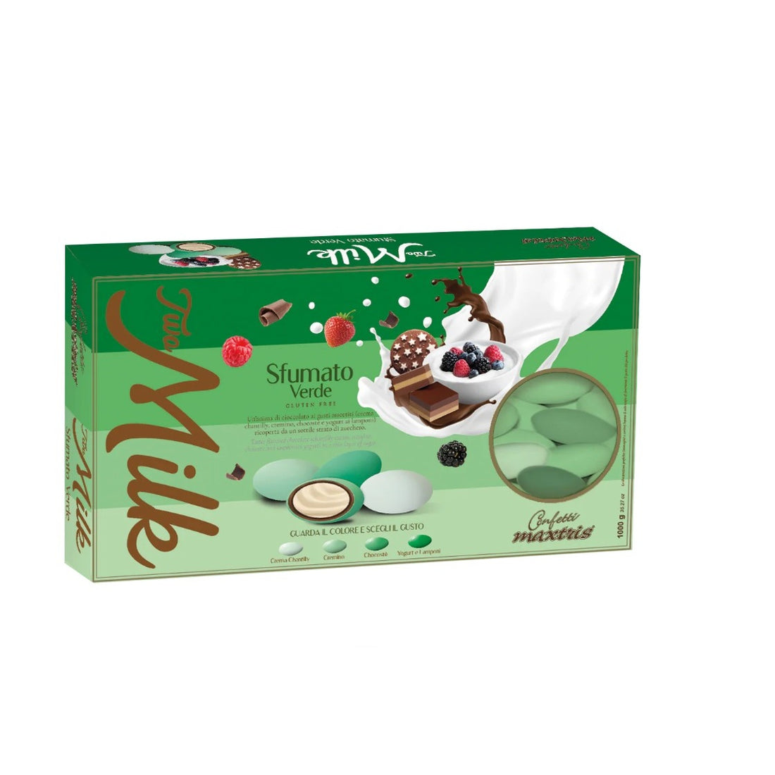 Maxtris Sugared Almonds Two Milk Green Shade 1 Kg