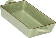 ROSES &amp; TULIPS Concerto Olive Green Baking Tray 29 x 15 x 6 Cm