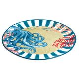 ROSE &amp; TULIPS Coast Round Tray D 42 Cm Octopus Melamine
