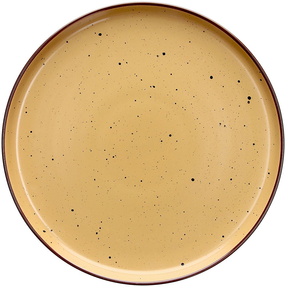 Tognana Urban Bruges Flat Plate in Ocra Stoneware Ø27xH2.5 cm – Elegant Stoneware Plate for the Table