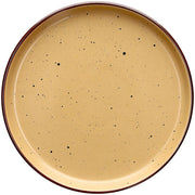 Tognana Urban Bruges Piatto Dessert in Stoneware Ocra Ø20,5xH2,5 cm – Piattino Elegante in Gres per Dolci e Frutta