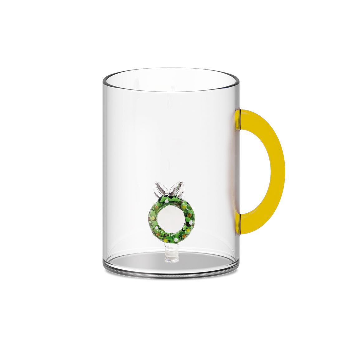 WD LifeStyle Borosilicate Glass Cup Cc 420 Ml Christmas Wreath Decoration