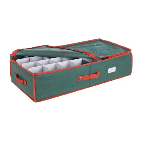 Bizzotto Christmas Container for Spheres Rectangular Green L 80 cm Accessory for Christmas Decorations