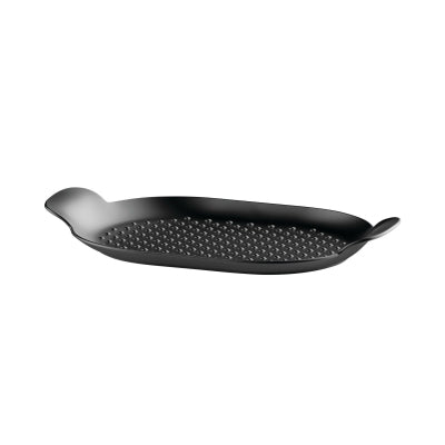 Alessi Edo Cast Iron Griddle Pan Black