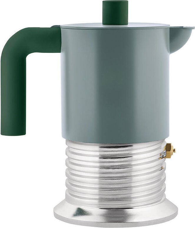 Alessi Vite Espresso Coffee Maker 3 Cups Green