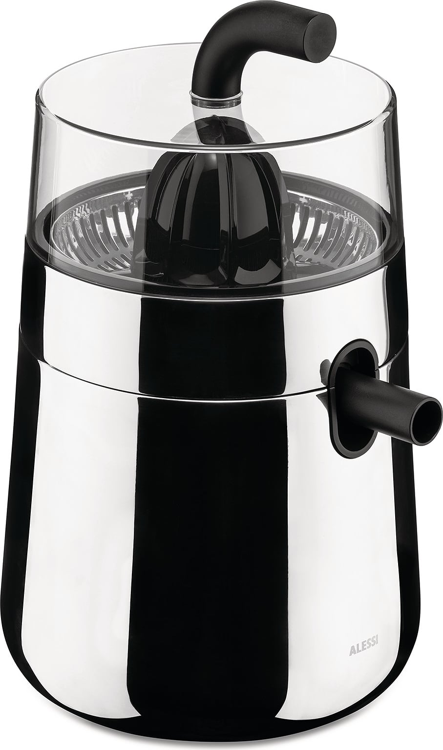Alessi Toru Electric Citrus Juicer Black in Stainless Steel and Thermoplastic Resin