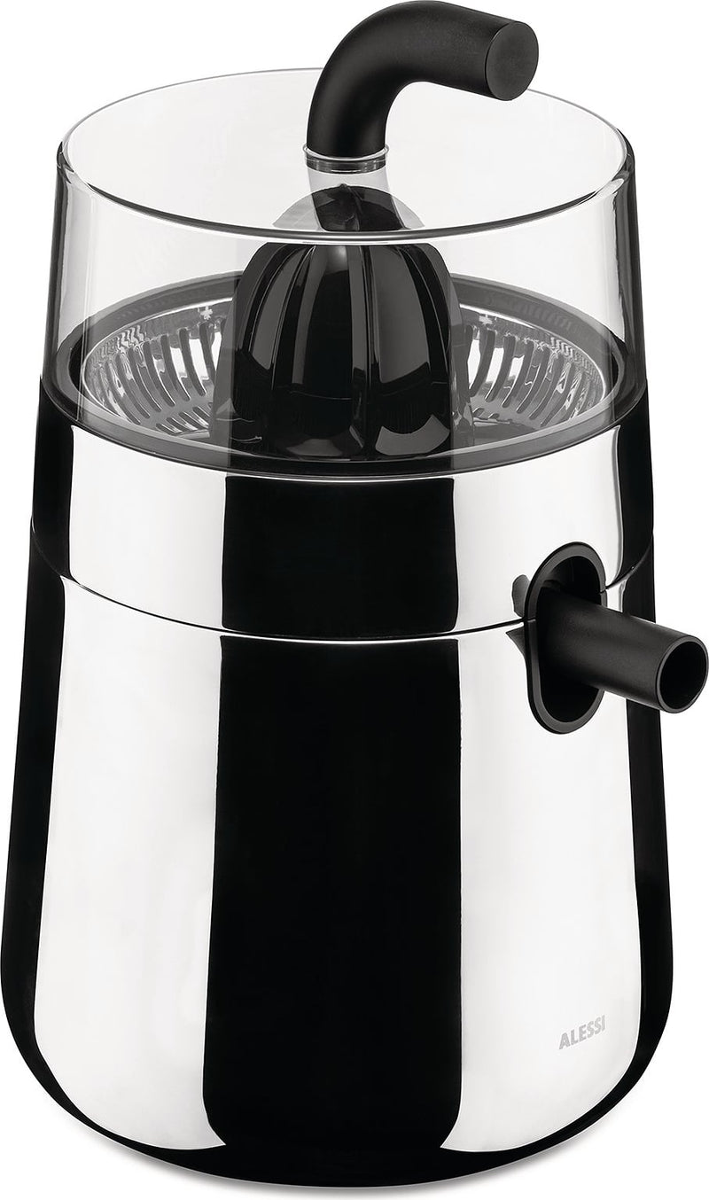 Alessi Toru Electric Citrus Juicer Black in Stainless Steel and Thermoplastic Resin