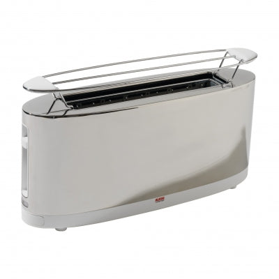 Alessi Toaster with Bun Warmer Rack White