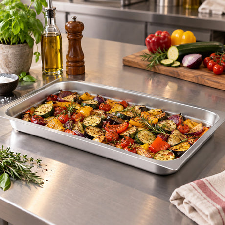 Agnelli Gastronorm Baking Tray L.3003 H4 cm in Aluminium – Professional Kitchen Baking Tray
