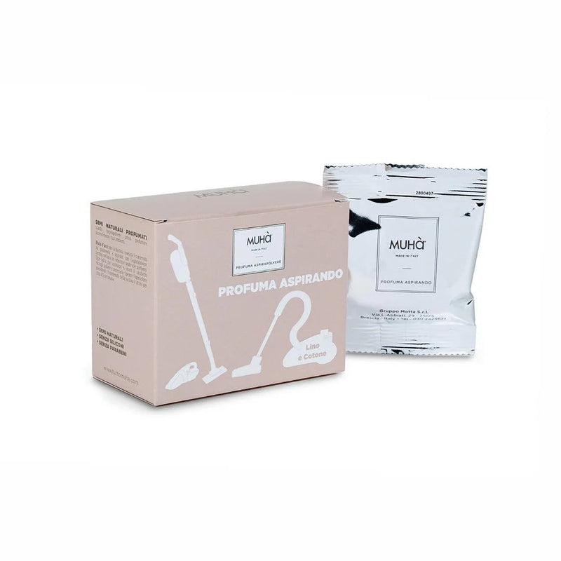 Muhà Set 5 Vacuum Cleaner Fragrance Sachets Linen and Cotton